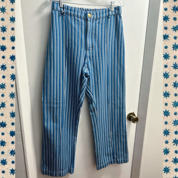 Big Bud Press Western Pants | Size M | Blue Stripe - Picture 4 of 11